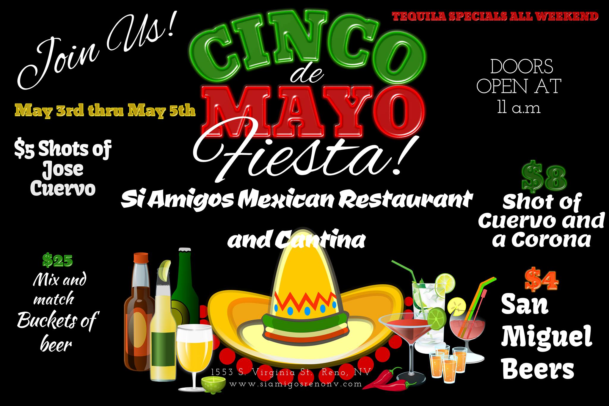 Cinco De Mayo Celebration Si Amigos Mexican Restaurant Nevada Events